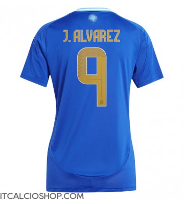 Argentina Julian Alvarez #9 Seconda Maglia Femmina Copa America 2024 Manica Corta